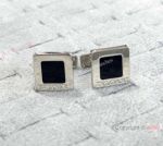 Stainless Steel and Black Bvllgari Cufflinks - Best Quality